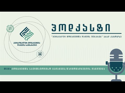 PDPS პოდკასტი N10 - თემა: მონაცემთა საერთაშორისო გადაცემა / წარმომადგენლის დანიშვნა